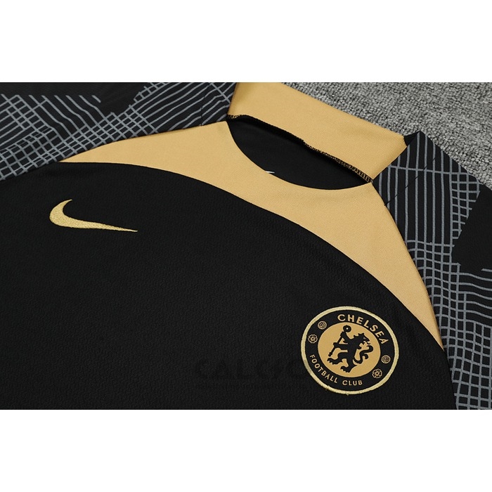 Tuta da Track Chelsea Manica Corta 2022-2023 Nero - Pantaloncini